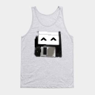 Degraded floppy smiley Tank Top